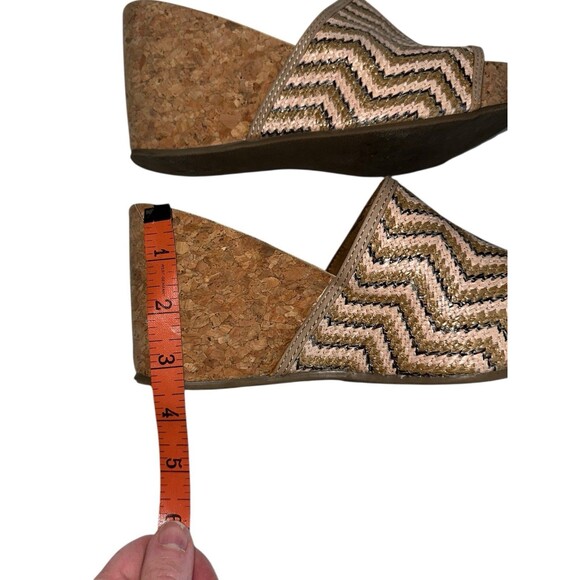 Blowfish Malibu Wedge Sandals Women’s 8 Cork Platform Slip On Coastal Cowgirl - Picture 13 of 16